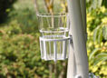 Porte-Boisson argent gobelet transparent