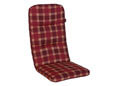 Coussin de chaise dossier haut Exklusiv Rio bordeaux