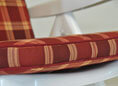 Coussin de chaise dossier haut Exklusiv Rio bordeaux