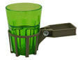 Porte-Boisson pour balancelle avec tube carré champagne gobelet vert