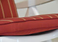 Coussin de chaise dossier bas Exklusiv Faro bordeaux