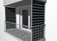 Store Balcon vertical Design No. 3800