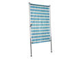 Toile de store balcon vertical bleu-blanc