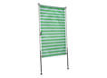 Toile de store balcon vertical vert-blanc Toile de store balcon vertical vert-blanc