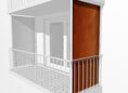 Toile de store balcon vertical No. 100
