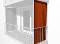 Toile de store balcon vertical No. 200