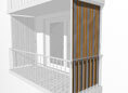 Toile de store balcon vertical No. 900