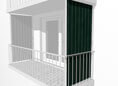 Toile de store balcon vertical No. 2300