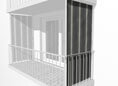 Toile de store balcon vertical No. 2800