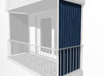 Toile de store balcon vertical No. 9400