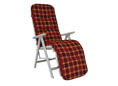 Coussin de fauteuil de relax Exklusiv Rio bordeaux