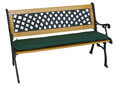 Coussin de banc 120 x 40 cm uni vert
