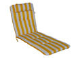 Coussin de chaise longue janue/blanc