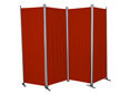 Paravent en 4 parties Swingtex bordeaux