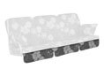Sous-matelas avec volant (3 places)