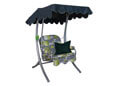 Balancelle 1 placer Bambou gris