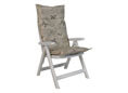 Coussin de chaise dossier haut Papillon beige