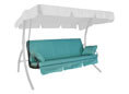 Coussin balancelle Trend uni Turquoise