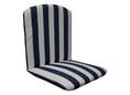 Coussin de chaise bleu-blanc