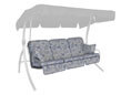 Coussin balancelle Comfort Papillon bleu