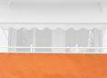 Brise-Vue 90 cm, Design uni orange Polyacrylique
