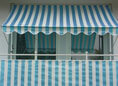 Brise-Vue 90 cm, Design bleu-blanc