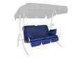 Coussin balancelle 2 places Comfort Faro bleu