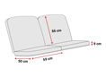 Coussin balancelle 2 places Comfort Glasgow terre Coussin balancelle 2 places Comfort Glasgow terre