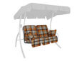 Coussin balancelle 2 places Comfort Glasgow terre