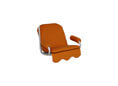 Coussin balancelle 1 placer uni terre