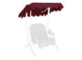 Toit balancelle 100 x 145 cm Swingtex bordeaux
