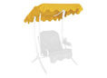 Toit balancelle 100 x 145 cm Swingtex jaune