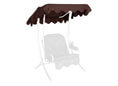 Toit balancelle 100 x 145 cm Swingtex marron