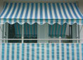 Store Balcon Design bleu-blanc