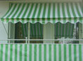 Store Balcon Design vert-blanc