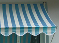 Toile de store Design bleu-blanc
