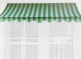 Toile de store Design vert-blanc