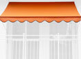 Toile de store Design uni orange PE