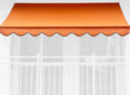Toile de store Design uni orange Polyacrylique
