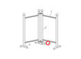 Pinces pour cloison (set de 2)