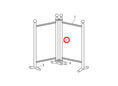 Tube de support pour cloison