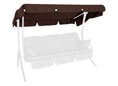 Toit balancelle 210 x 145 Swingtex marron