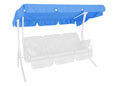 Toit balancelle 210 x 145 Swingtex bleu clair