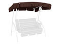 Toit balancelle 160 x 145 cm Swingtex marron