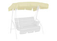 Toit balancelle 160 x 145 cm Swingtex ivoire