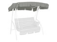 Toit balancelle 160 x 145 cm Swingtex granit