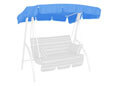 Toit balancelle 160 x 145 cm Swingtex bleu clair