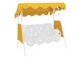 Toit balancelle 150 x 120 cm Swingtex jaune