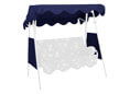 Toit balancelle 150 x 120 cm PE bleu