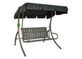 Balancelle 2 places Comfort Merano gris